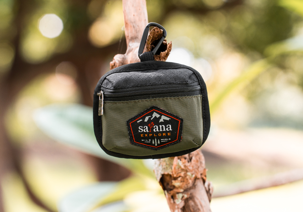 satana EXPLORE 探索卡片零錢包-軍綠色拼接 SOSE0070-326 單品照