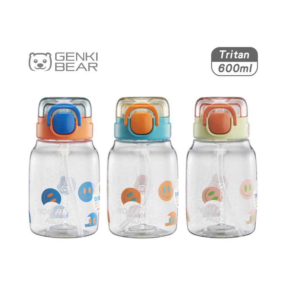 GENKI BEAR 微笑Tritan兒童水壺/600ml