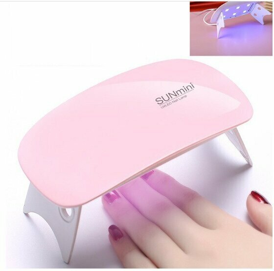 新款速乾指甲照燈（6001B粉色（Sun Mini連體鏈接線)）