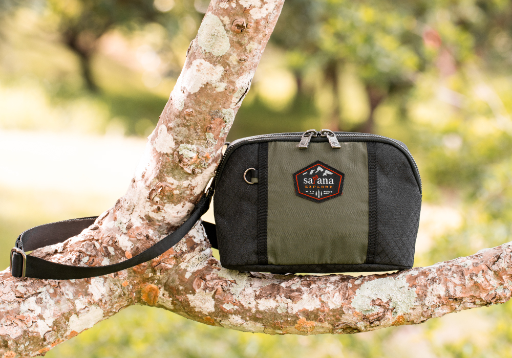 satana EXPLORE 探索貼身斜背包-軍綠色拼接 SOSE0090-326 單品照