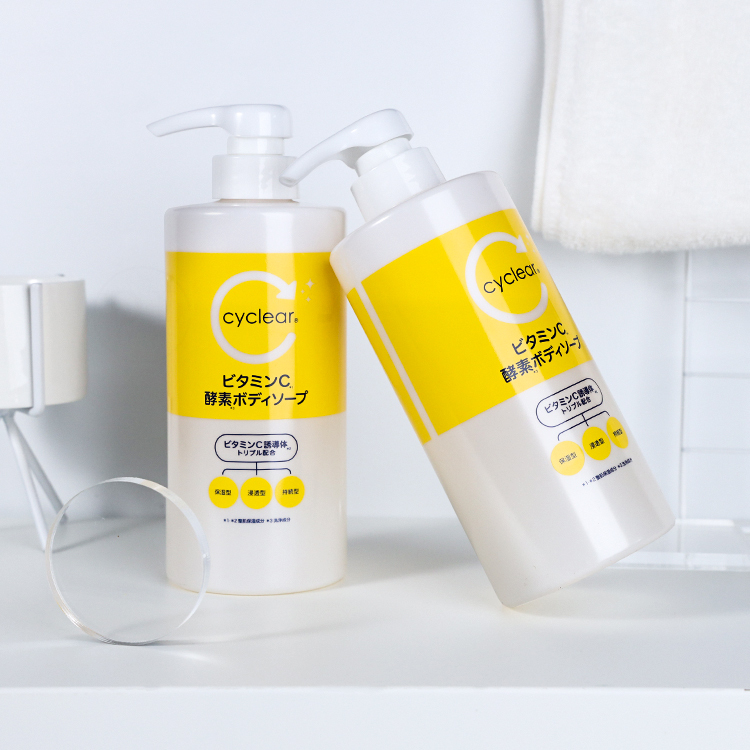 日本熊野 Cyclear維他命C酵素沐浴乳 500ml【AT008】