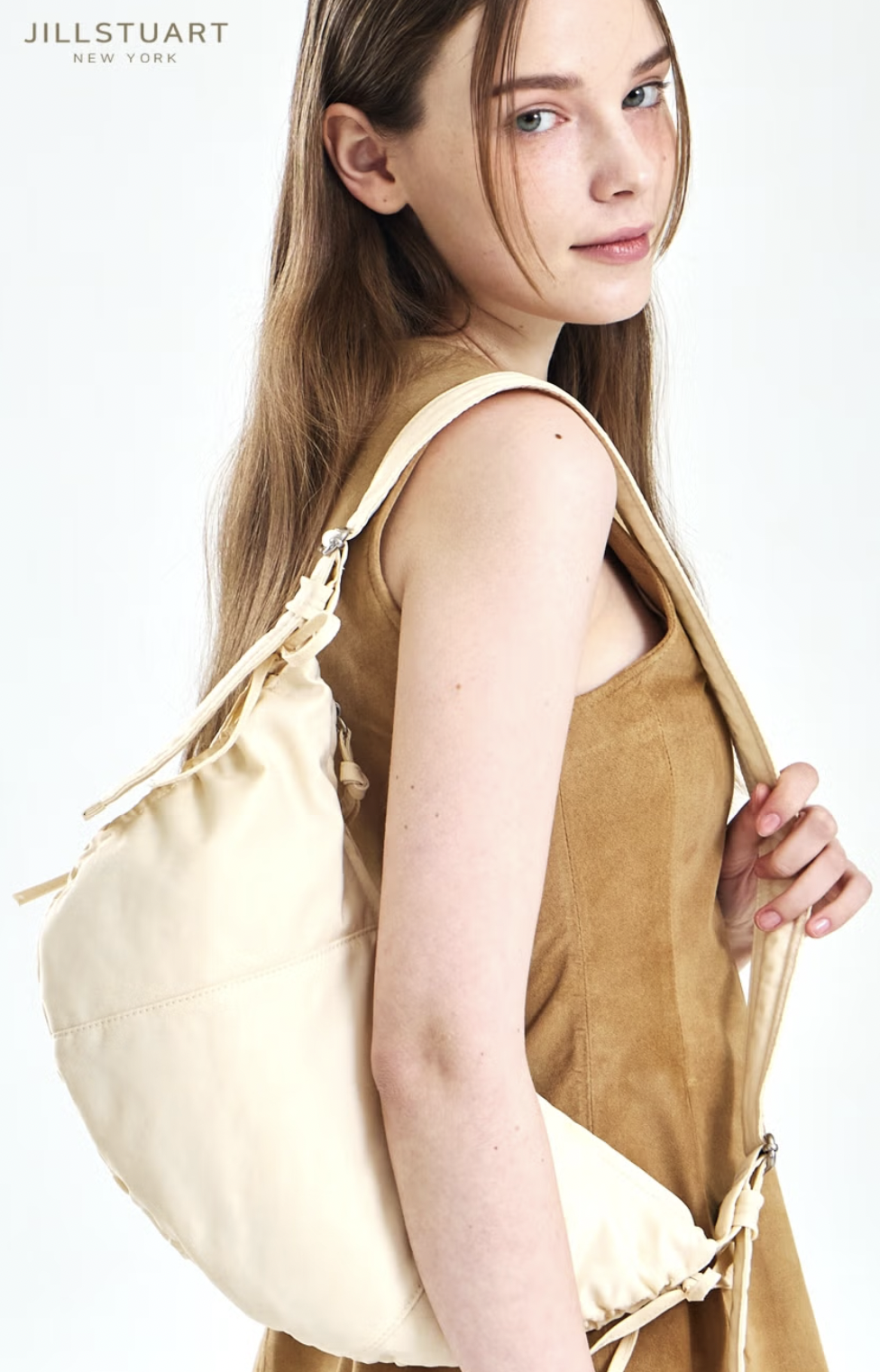 JILL STUART ★[Bowbag] Nylon Ballet Core Mood Hobo Cross M★ Designer fashion, Seoul-fully created | W Concept