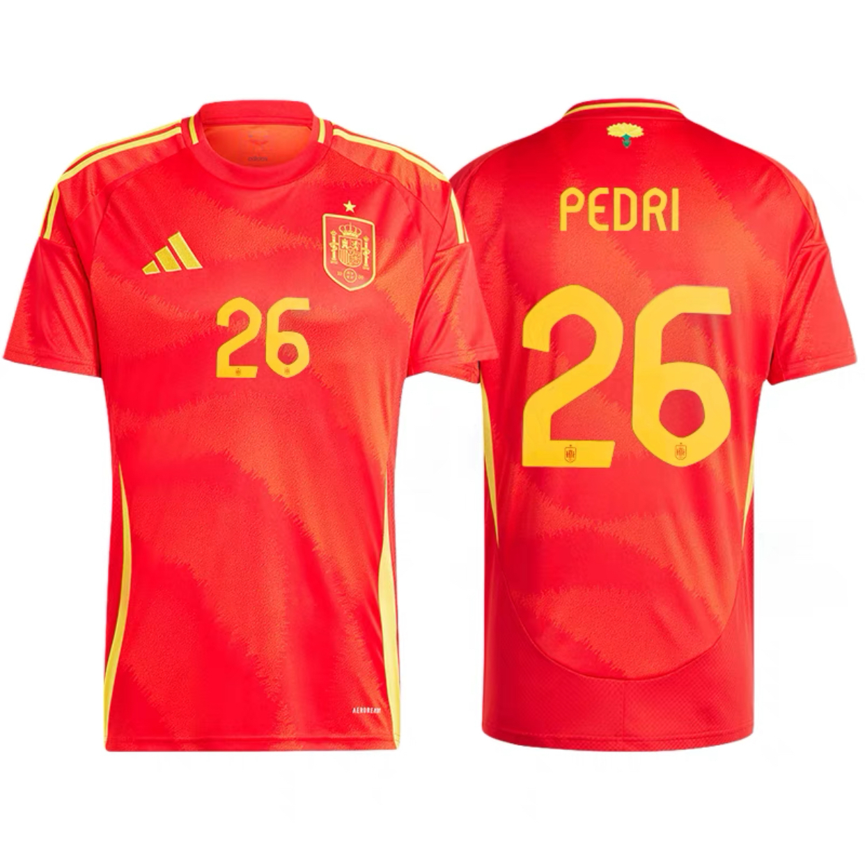 2024 Spain Home Shirt with Nameset