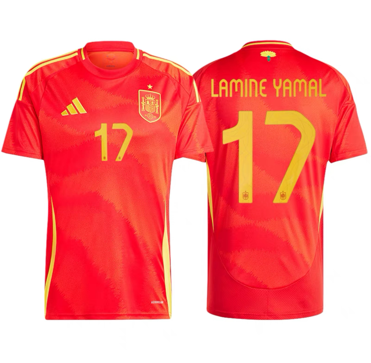 2024 Spain Home Shirt with Nameset