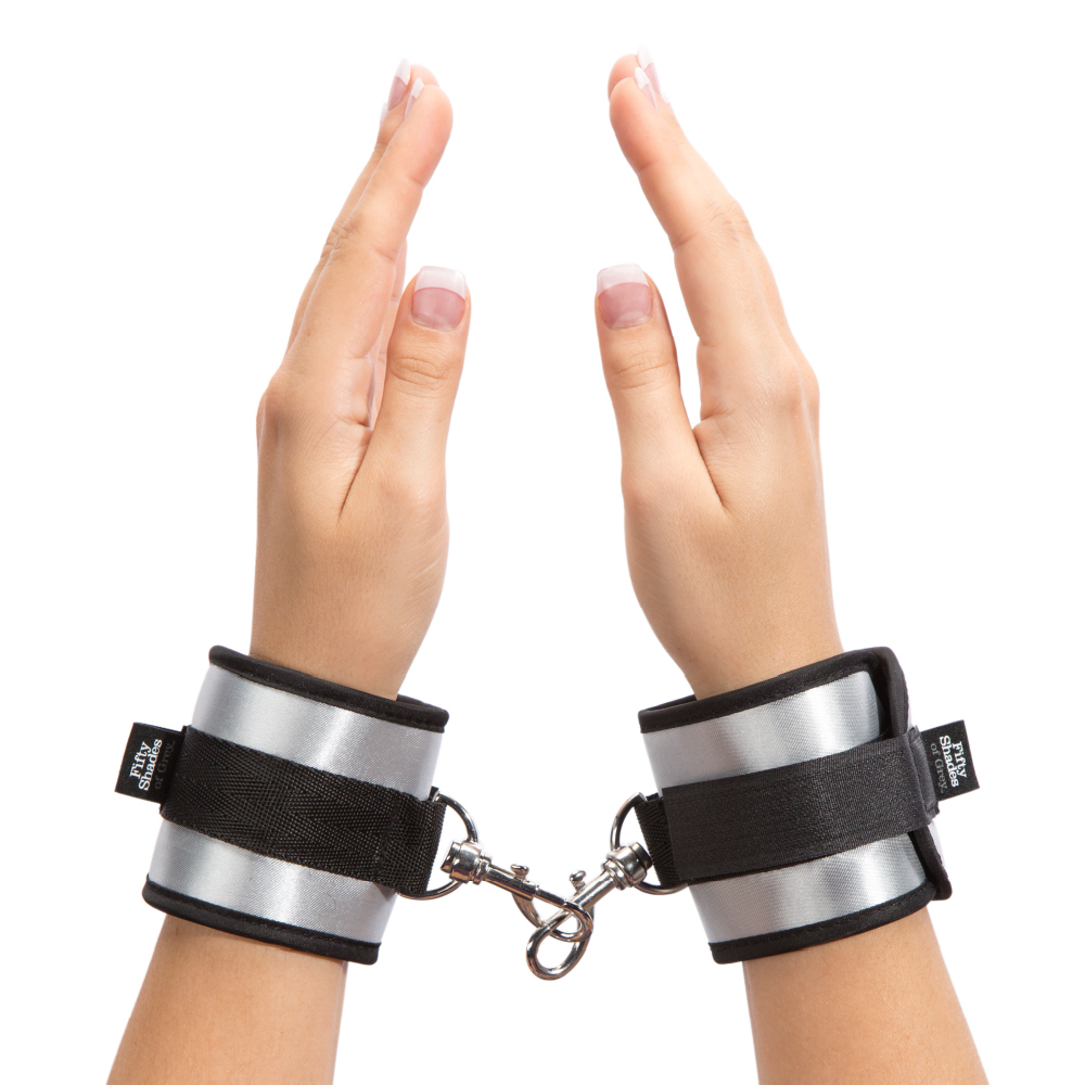 格雷的五十道陰影 Fifty Shades of Grey Totally His 黑銀柔軟束縛手銬