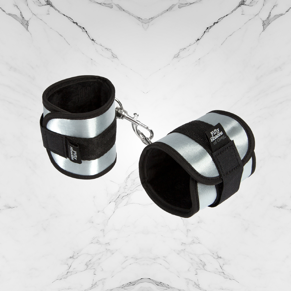 格雷的五十道陰影 Fifty Shades of Grey Totally His 黑銀柔軟束縛手銬