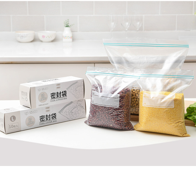 (10pcs, 27*28cm) sealed bag, dense bag, food packaging bag, fresh-keeping bag 