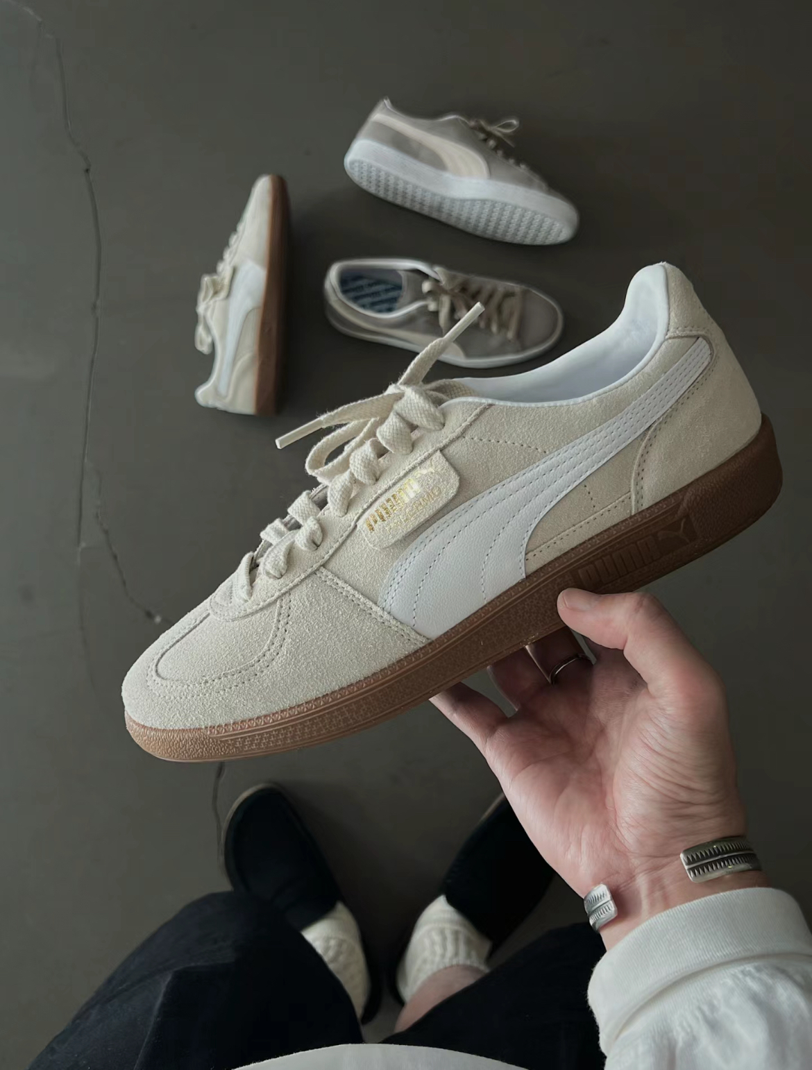 【代購】Puma Palermo 復古德訓鞋 米色 396463-11