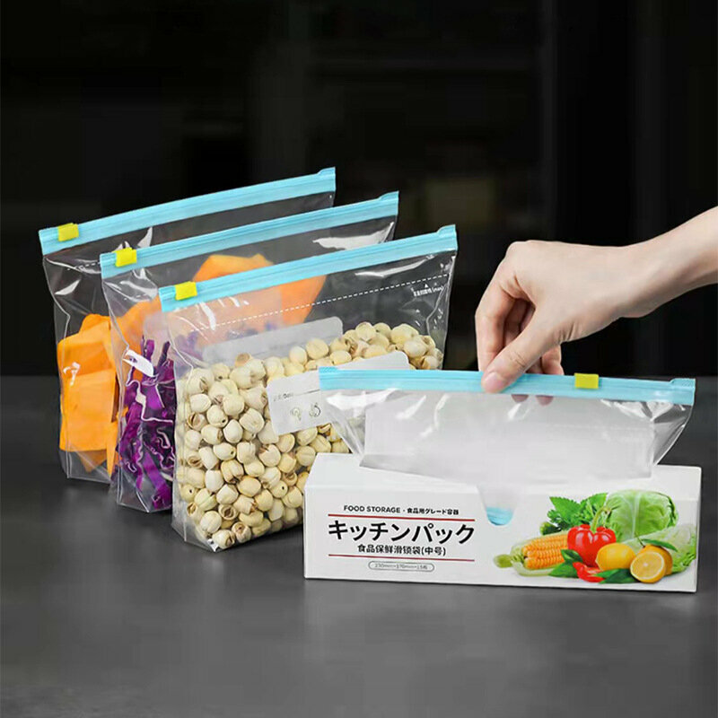 【Large-10pcs/box】Food Sealed Bag Zipper Fresh-keeping Bag 