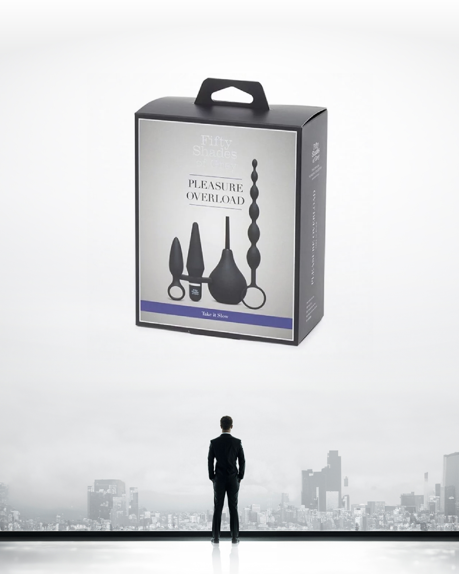 格雷的五十道陰影,Fifty Shades of Grey,Pleasure Overload 後庭4件套組,調教時尚,調教,調教扮演,BDSM,SM,親密關係,格雷,角色扮演,捆綁,禮物,繩縛,束縛,綁帶,口球,手拍,頸圈,項圈,牽引鏈,手銬,腳銬