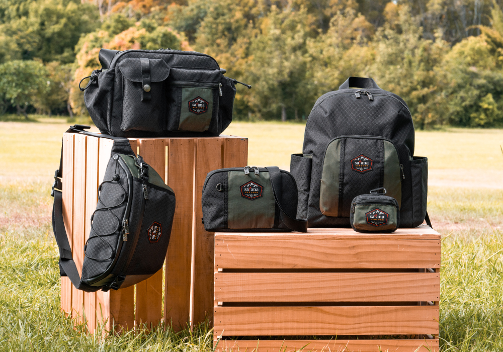 satana EXPLORE 探索個性斜背胸包-軍綠色拼接 SOSE0100-326 系列照