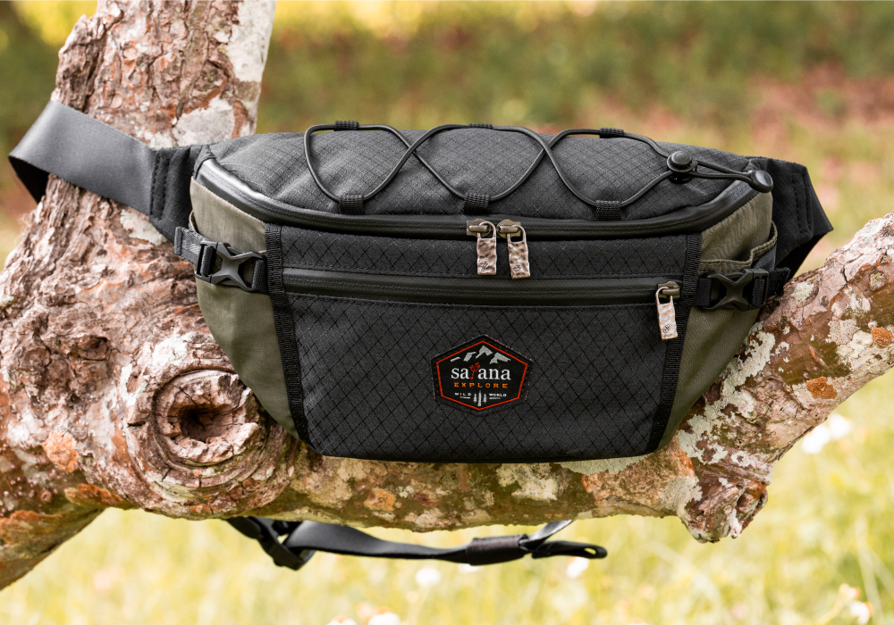 satana EXPLORE 探索個性斜背胸包-軍綠色拼接 SOSE0100-326 單品照