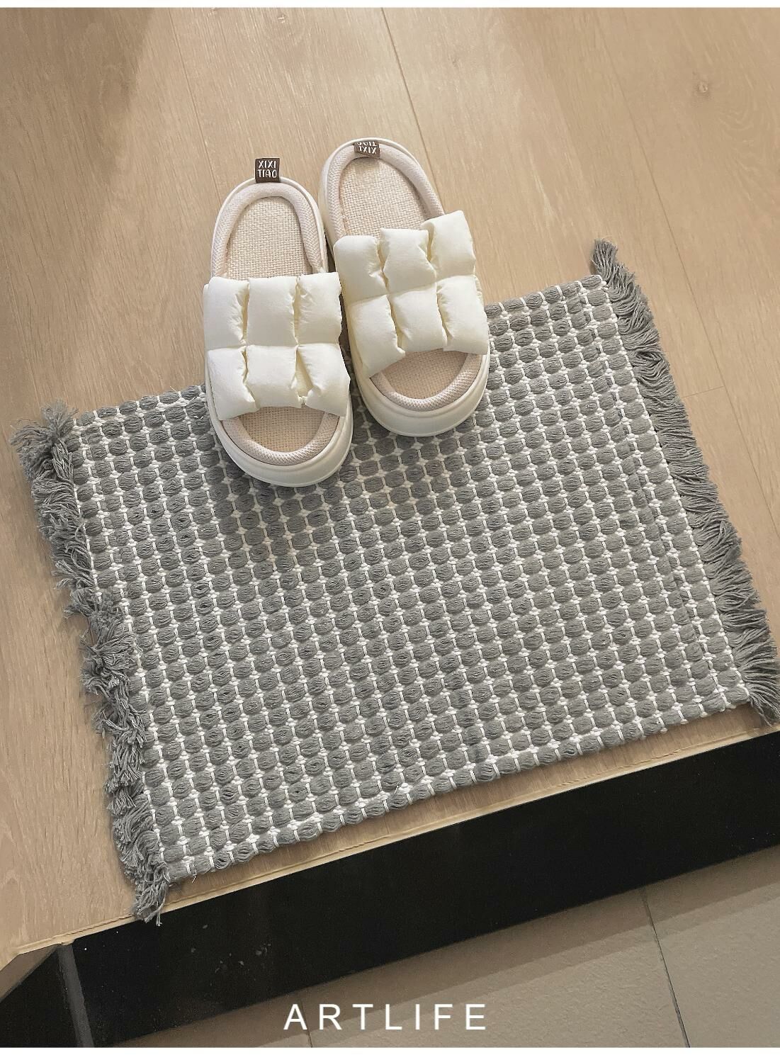 housing 防滑流蘇編織地墊