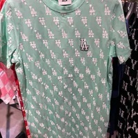 [S] MLB MONOGRAM LA DODGERS SHORT SLEEVE ONE PIECE,MINT, 3FOPM0123K0001-07MTL (SMLB367)