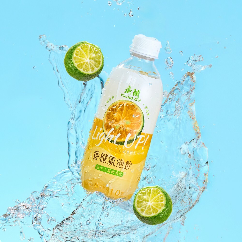 永禎香檬氣泡飲420ml - 6入限時特惠組|微甜清爽| 健康低卡果汁氣泡飲