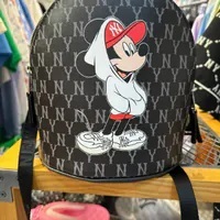 [S] MLB MICKEY MOUSE MONOGRAM NY MINI BACKPACK,BLACK, 32BGK1011-50L (SMLB373)