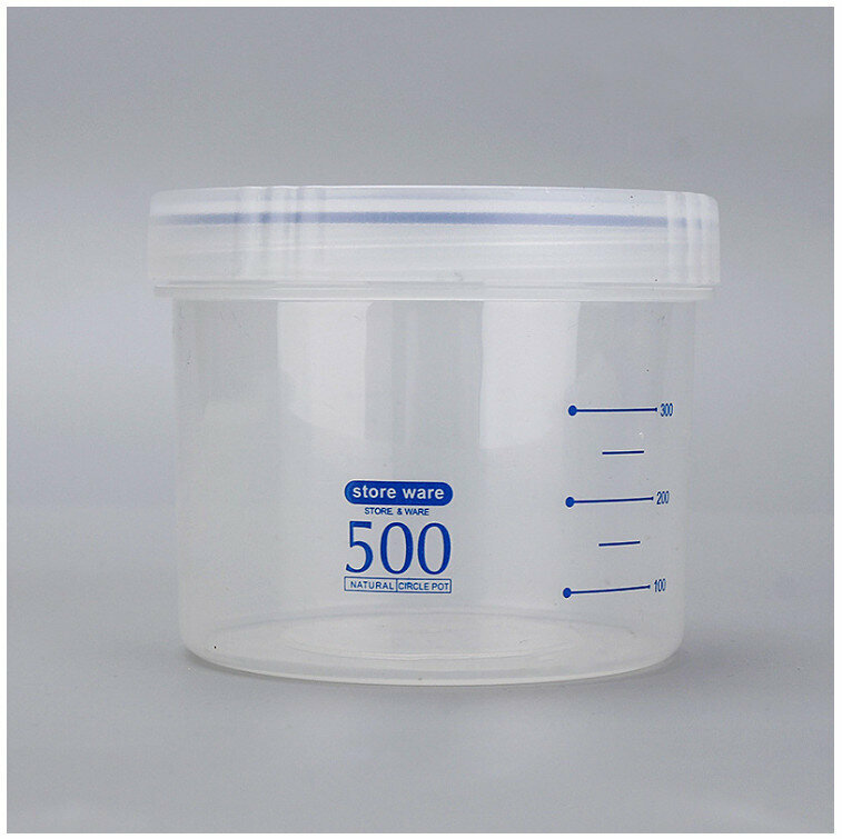 ROUND STORAGE BOX RICE BOX (500ML BLUE)