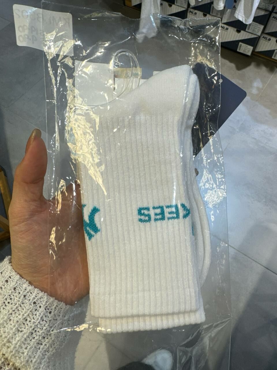 [S] MLB BASIC SETUP NY SOCKS,TURQUOIS, 3ASOMB13NGP001-50TQS (SMLB388)