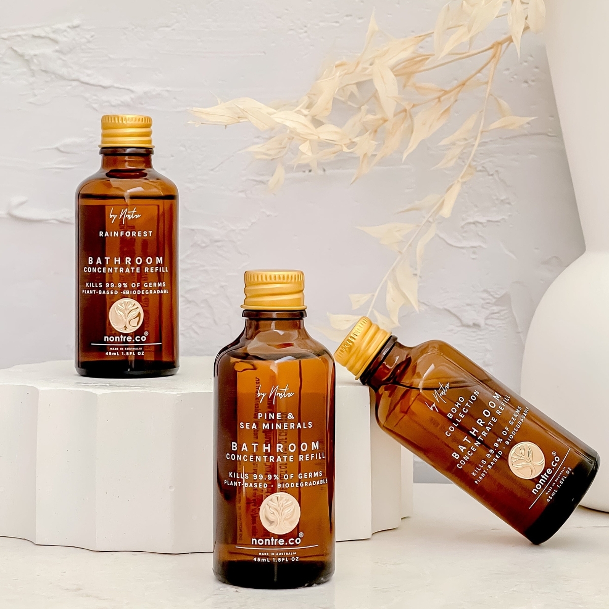 Nontre - 浴室清潔劑濃縮補充裝 松木與海洋礦物, 45 毫升