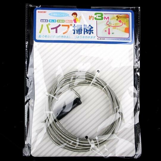 爆款不鏽鋼絲疏通管道器 （3米長）