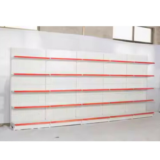 Hotly recommended supermarket convenience store shelves multi-functional display rack [thick style // white] [1.65 meters high, 4.5 meters long, 5 layers]