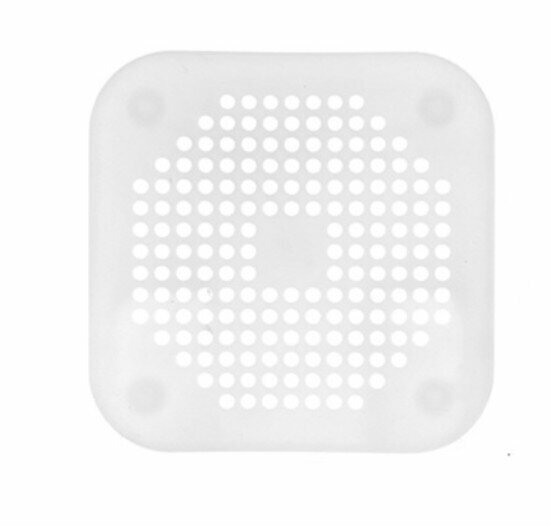 【White】Kitchen sink anti-clogging sink drain filter cover Silicone floor drain cover Bathroom drain hair filter