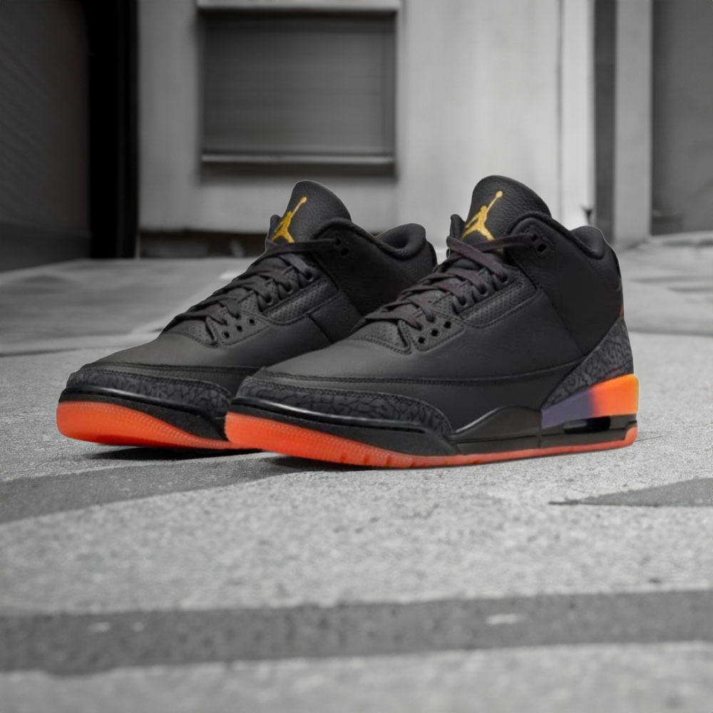 J Balvin × Air Jordan 3 Retro SP Rio 雷鬼爆裂紋 FN0344-001
