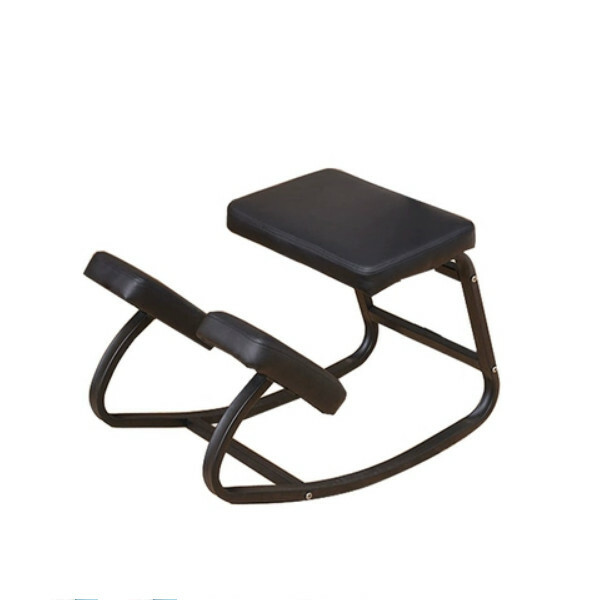 New computer chair spine correction posture correction chair kneeling chair ergonomic design (black leather, backless chair, rocking chair)