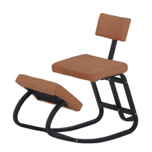 New computer chair spine correction posture correction chair kneeling chair ergonomic design (orange linen, small back chair, rocking chair)