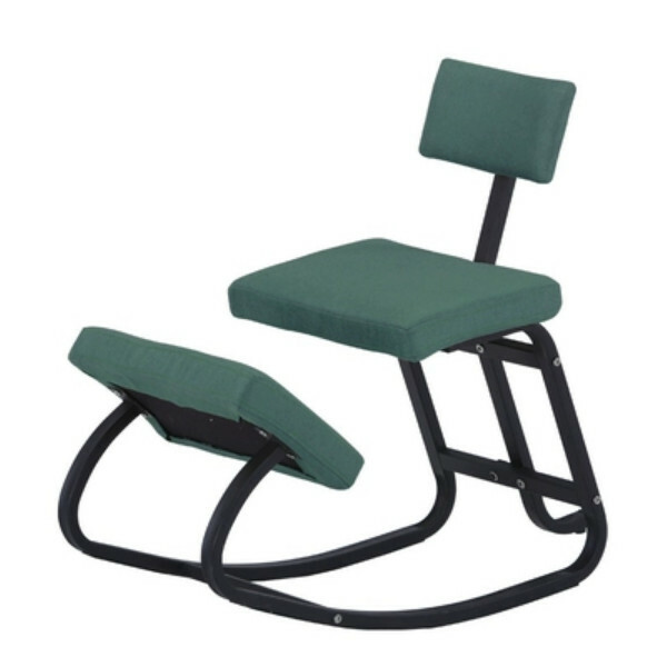 New computer chair spine correction posture correction chair kneeling chair ergonomic design (dark green linen, small back chair, rocking chair)