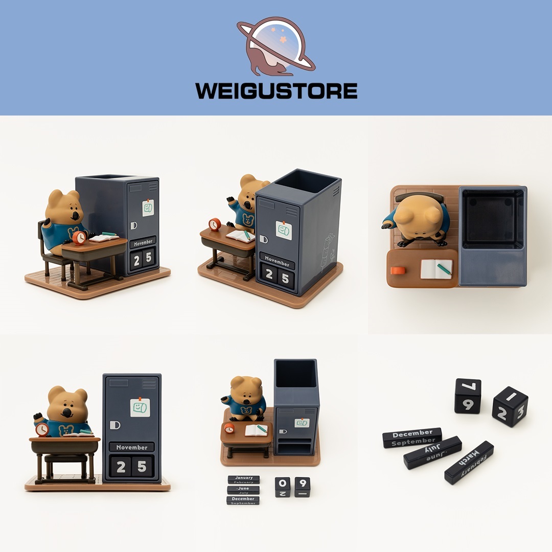 【現貨】Dinotaeng Fatty Cabinet Calendar Quokka 筆筒 萬年曆 短尾袋鼠