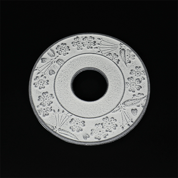 【岩鑄】櫻 銀麻色 鑄鐵壺墊-大