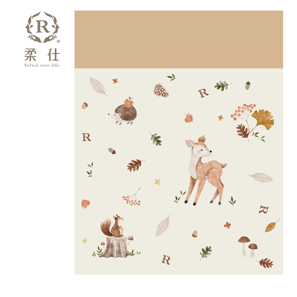 【Roaze 柔仕】雙面雲朵涼被 (大) | 小鹿漫步