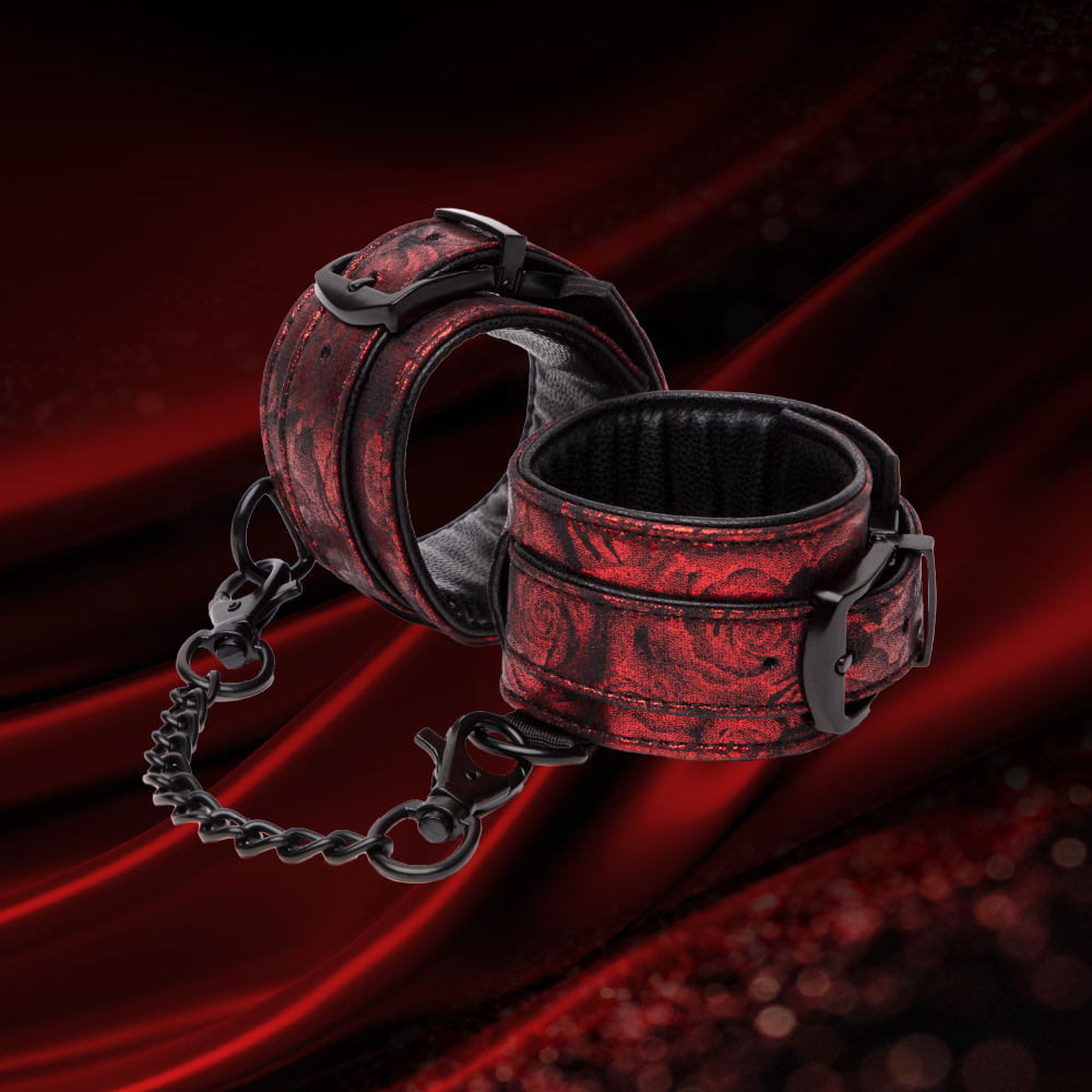 格雷的五十道陰影 Fifty Shades of Grey Sweet Anticipation 黑紅玫瑰手腕束縛帶