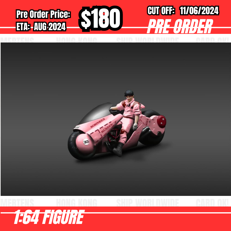 PO-$180 * Moreart * 1:64 Figure - Akira Motorcycle Pink Pig [OD04/06]