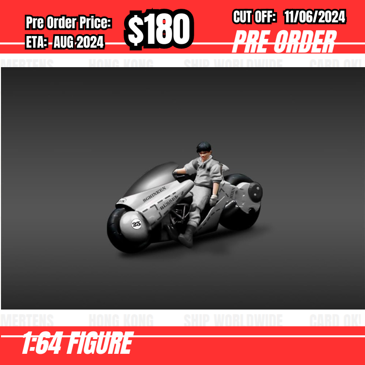 PO-$180 * Moreart * 1:64 Figure - Akira Motorcycle Silver Pig [OD04/06]
