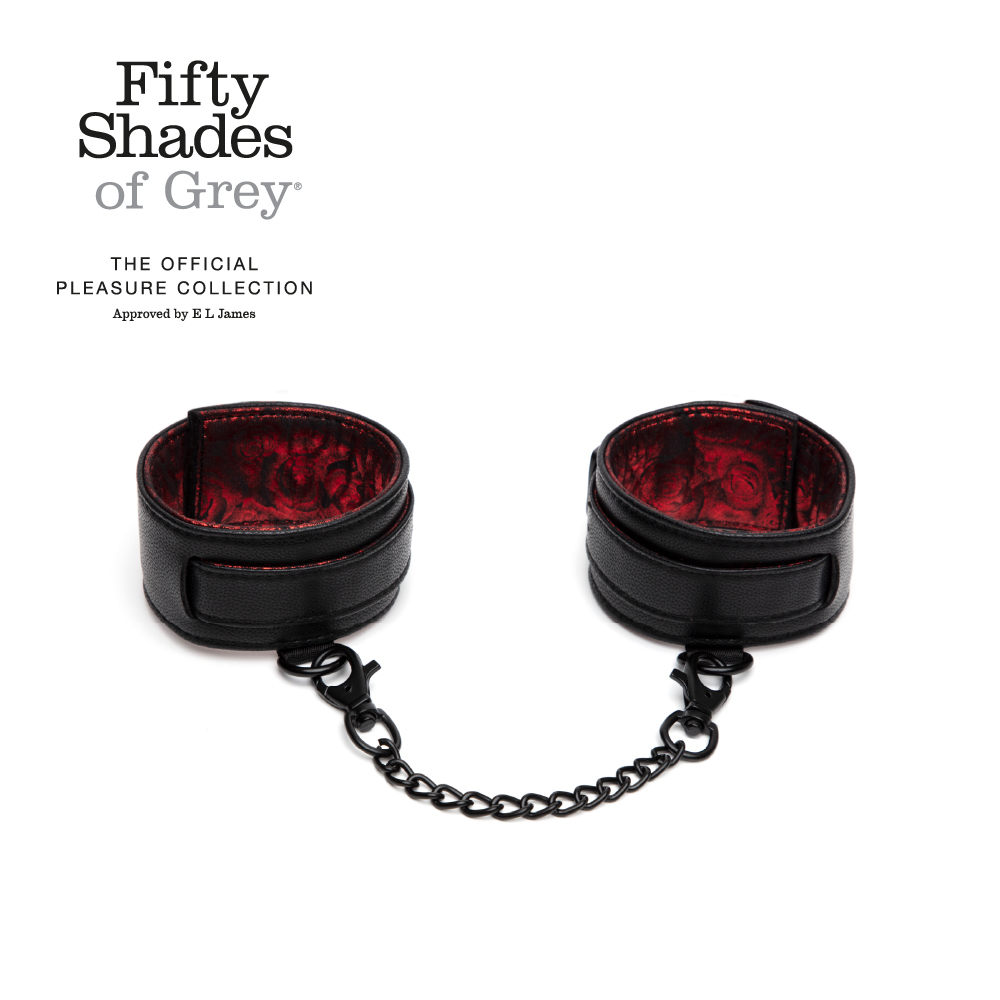 格雷的五十道陰影 Fifty Shades of Grey Sweet Anticipation 紅玫瑰腳踝束縛帶
