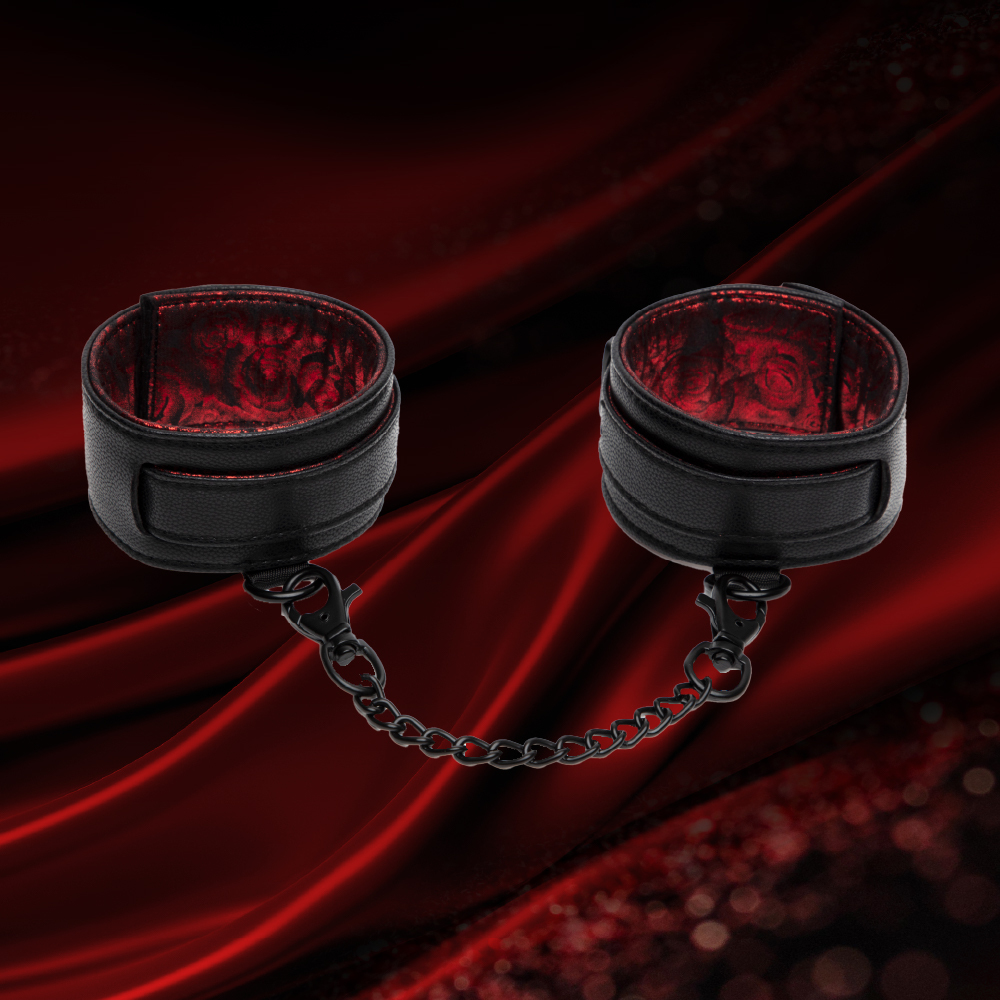 格雷的五十道陰影 Fifty Shades of Grey Sweet Anticipation 紅玫瑰腳踝束縛帶