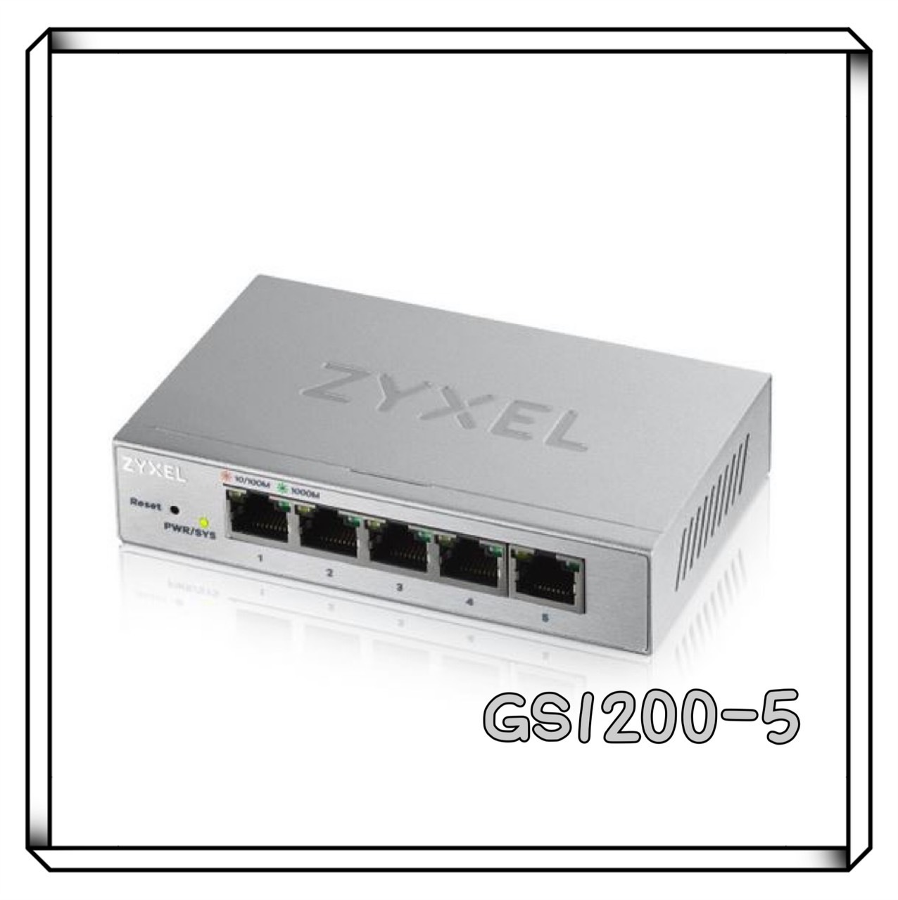 ZyXEL 合勤 GS1200-5 5埠 GbE 網頁管理型交換器