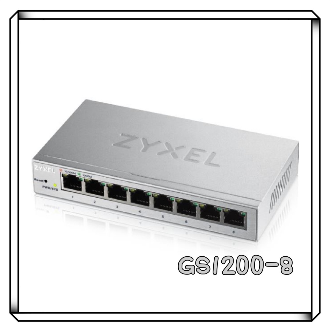 ZyXEL 合勤 GS1200-8 8埠網頁管理型GbE交換器