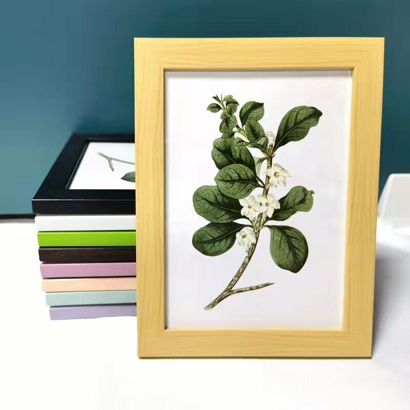 European-style new flat simple photo frame table (5-inch 3110 log color)