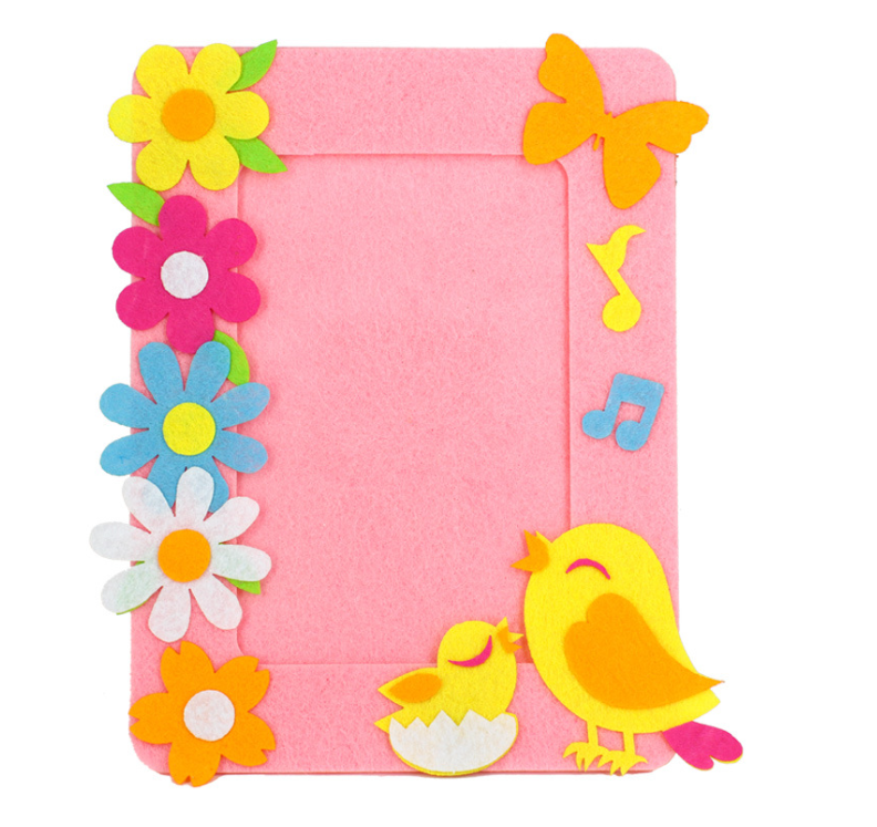 Children's DIY creative hand-made photo frame [stereo photo frame (10# love care)]
