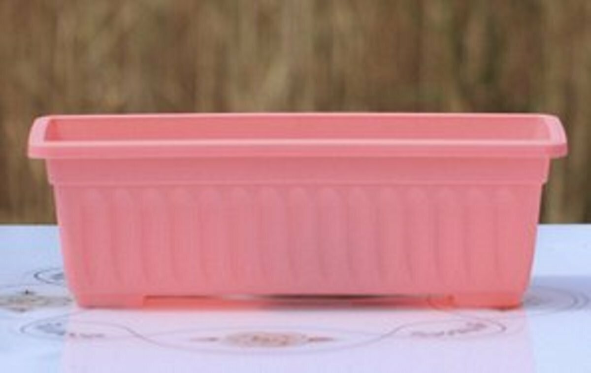 爆款加厚長方形膠花盆(粉色-特大號70x20x15.5cm)