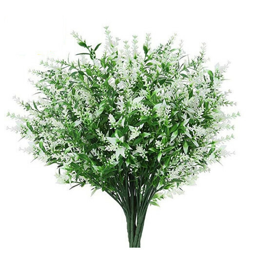 熱推塑膠薰衣草假花【白色】 