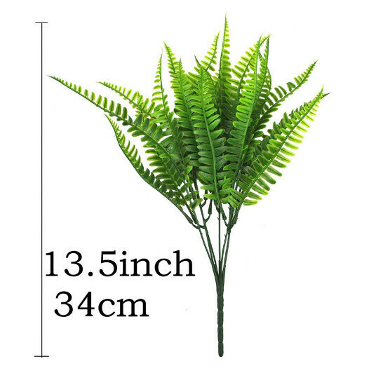 熱推戶外假花綠葉門廊花園裝飾【七叉波斯草】 