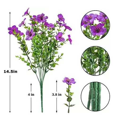 Eucalyptus violet simulation flower bouquets decorative ornaments flower arrangement [purple]
