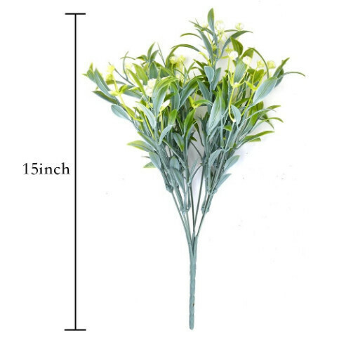 Outdoor artificial green plant bionic plant [white]