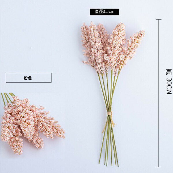 Home decoration artificial flowers "light pink 6"