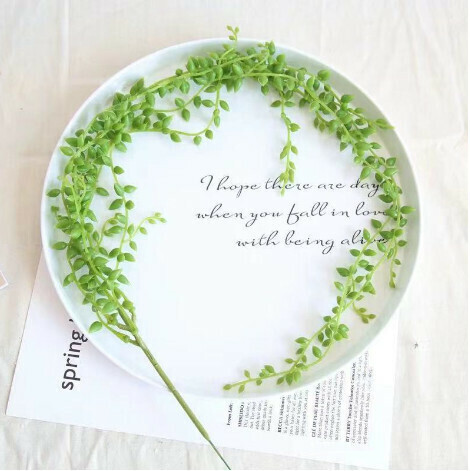 Simulated artificial flower vine lover's tears [green]