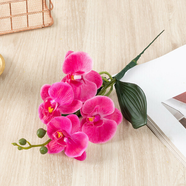 Decorative Phalaenopsis artificial flower [rose red]